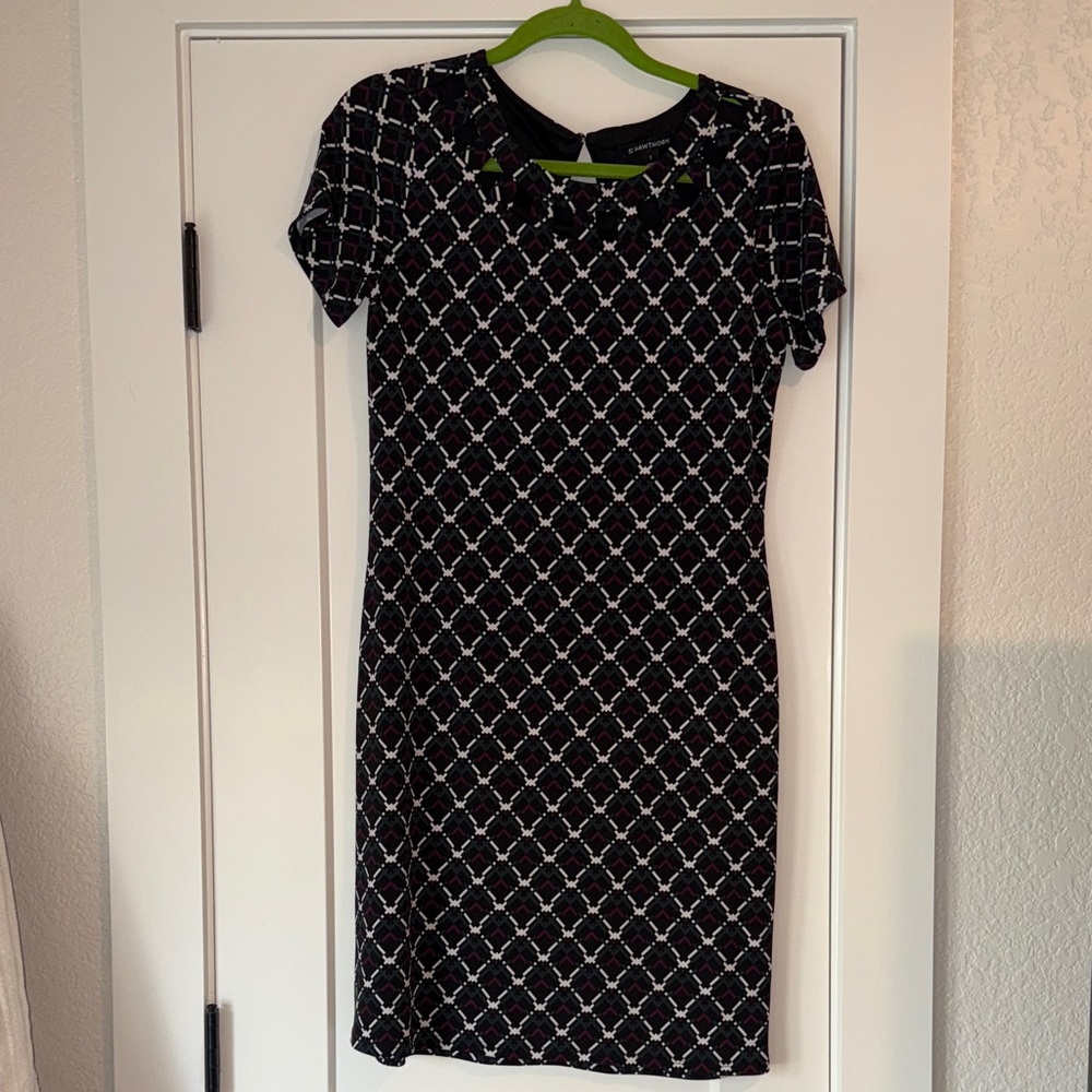 41 Hawthorn Black and White Patterned Mini Dress